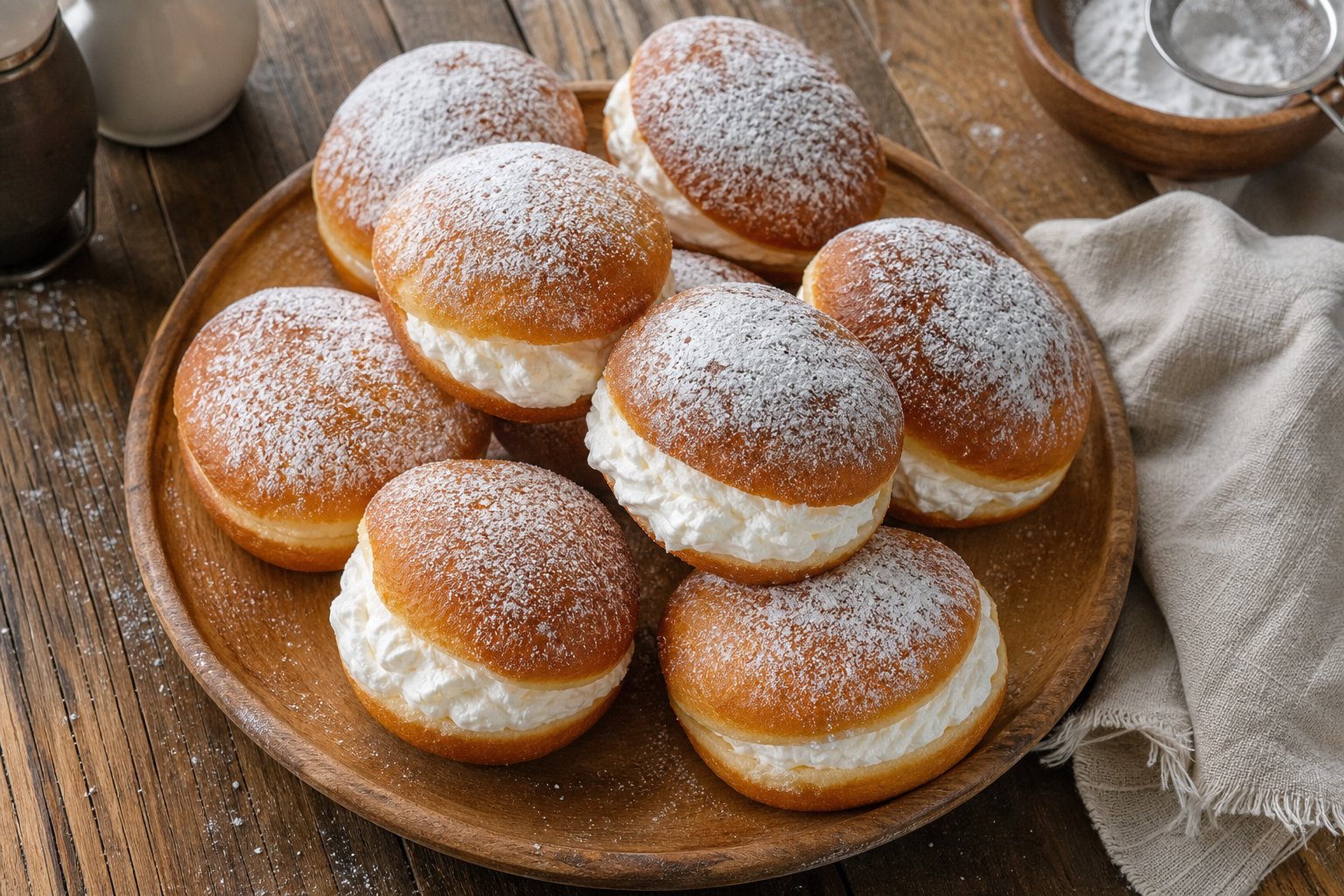 Cream doughnuts